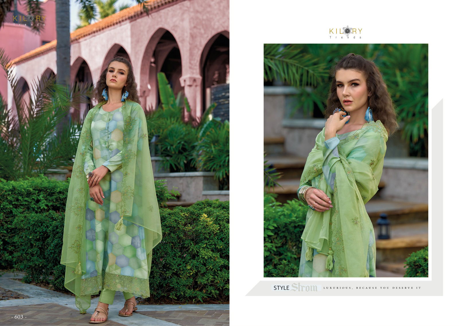 IZHAR 6 Kilory Trendz Fancy Wear Wholesale Cotton Dress Material Catalog